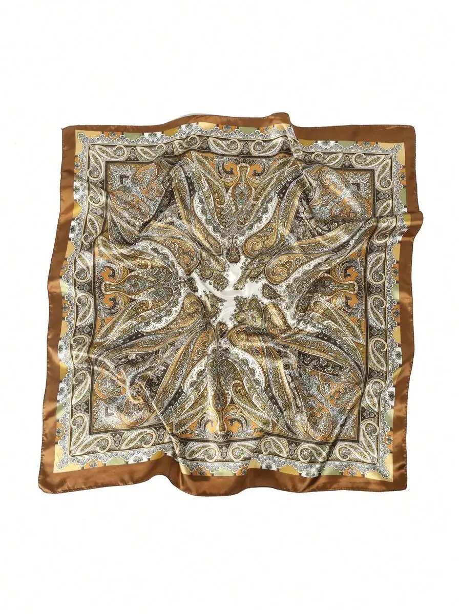 90cm Large Square Satin Scarf With Paisley Pattern Lightweight Beach Travel Headscarf
90cm Large Square Satin Scarf With Paisley Pattern Lightweight Beach Travel Headscarf