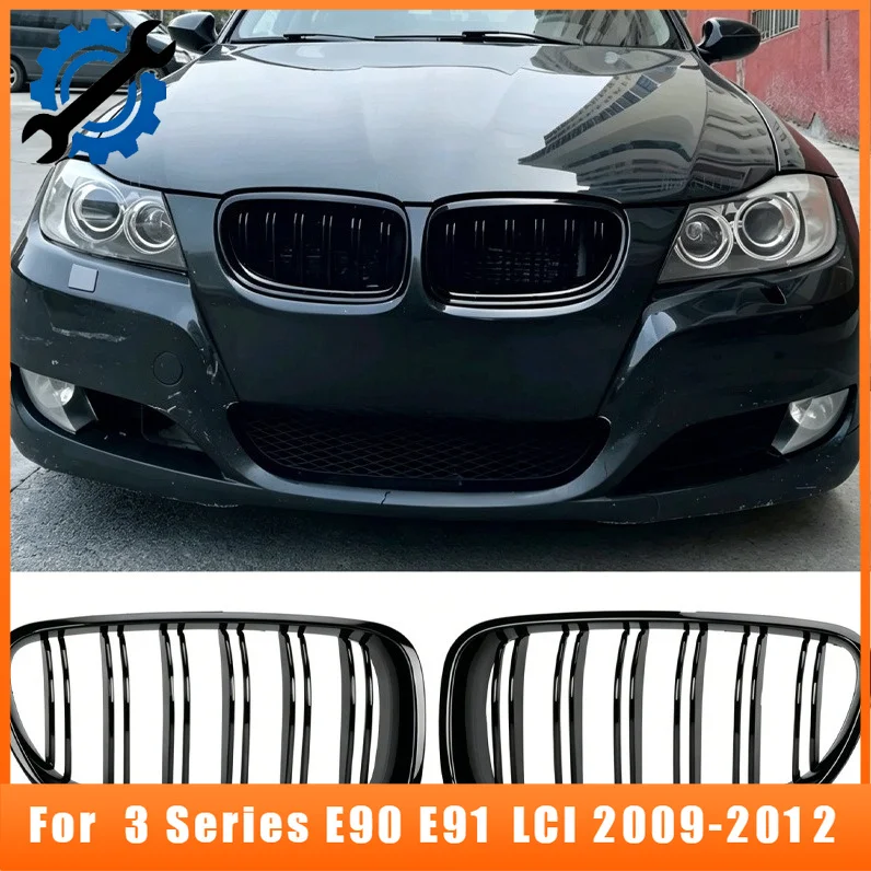 ABS Gloss Black Double Slat Front Kidney Grille For BMW 3 Series E90 E91 LCI 2009-2012 Parrilla Bumper Grill Mod Accessory
ABS Gloss Black Double Slat Front Kidney Grille For BMW 3 Series E90 E91 LCI 2009-2012 Parrilla Bumper Grill Mod Accessory