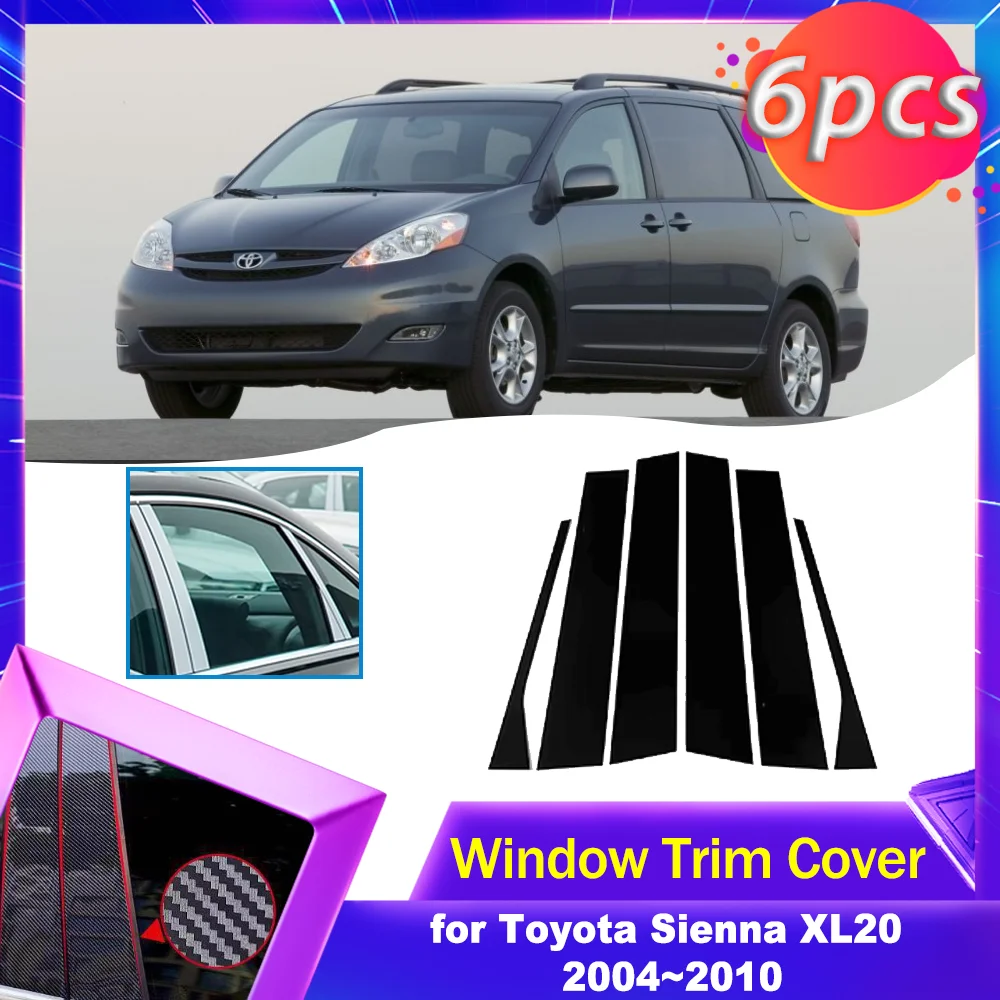 Car Door Window Trim Cover for Toyota Sienna XL20 2004~2010 2005 2006 Carbon Fiber Chrome Sticker Pillar Posts Decal Accessories
Car Door Window Trim Cover for Toyota Sienna XL20 2004~2010 2005 2006 Carbon Fiber Chrome Sticker Pillar Posts Decal Accessories