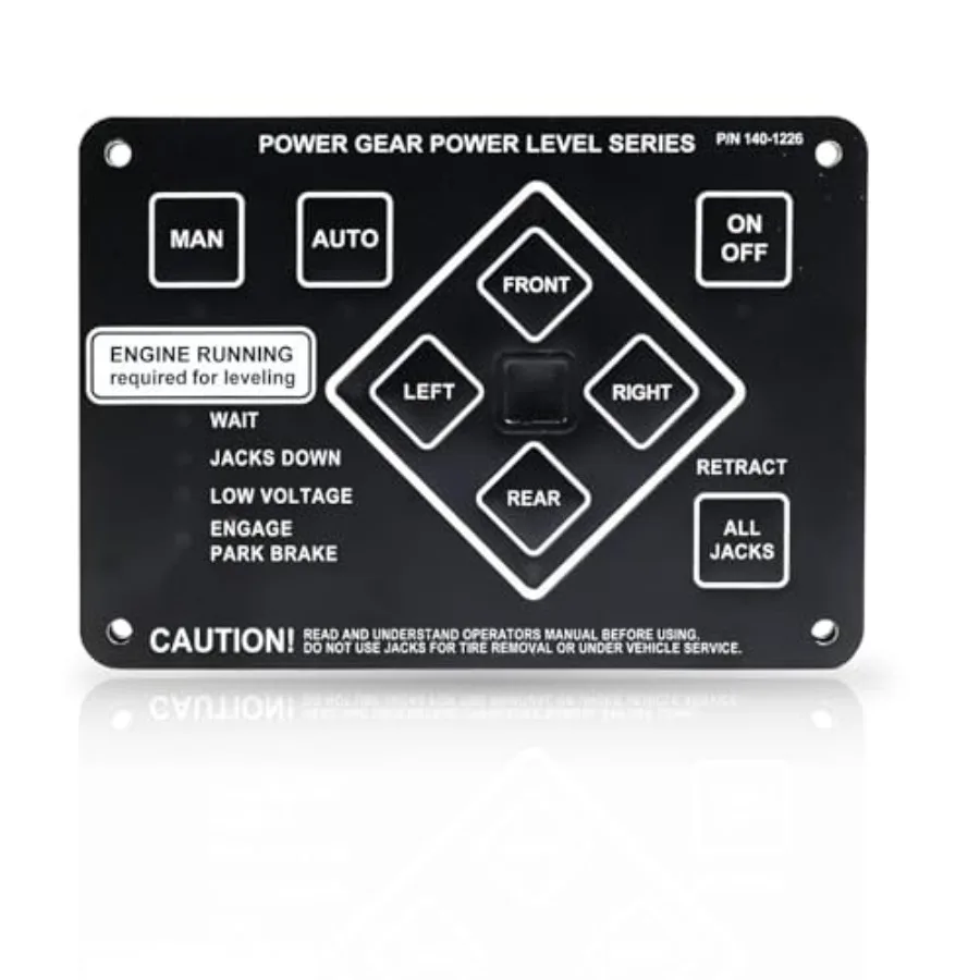 RV Leveling Touch Control Panel with Auto Leveling Button for Lippert/Kwikee Ground Control and Travel Trailer Leveling System
RV Leveling Touch Control Panel with Auto Leveling Button for Lippert/Kwikee Ground Control and Travel Trailer Leveling System