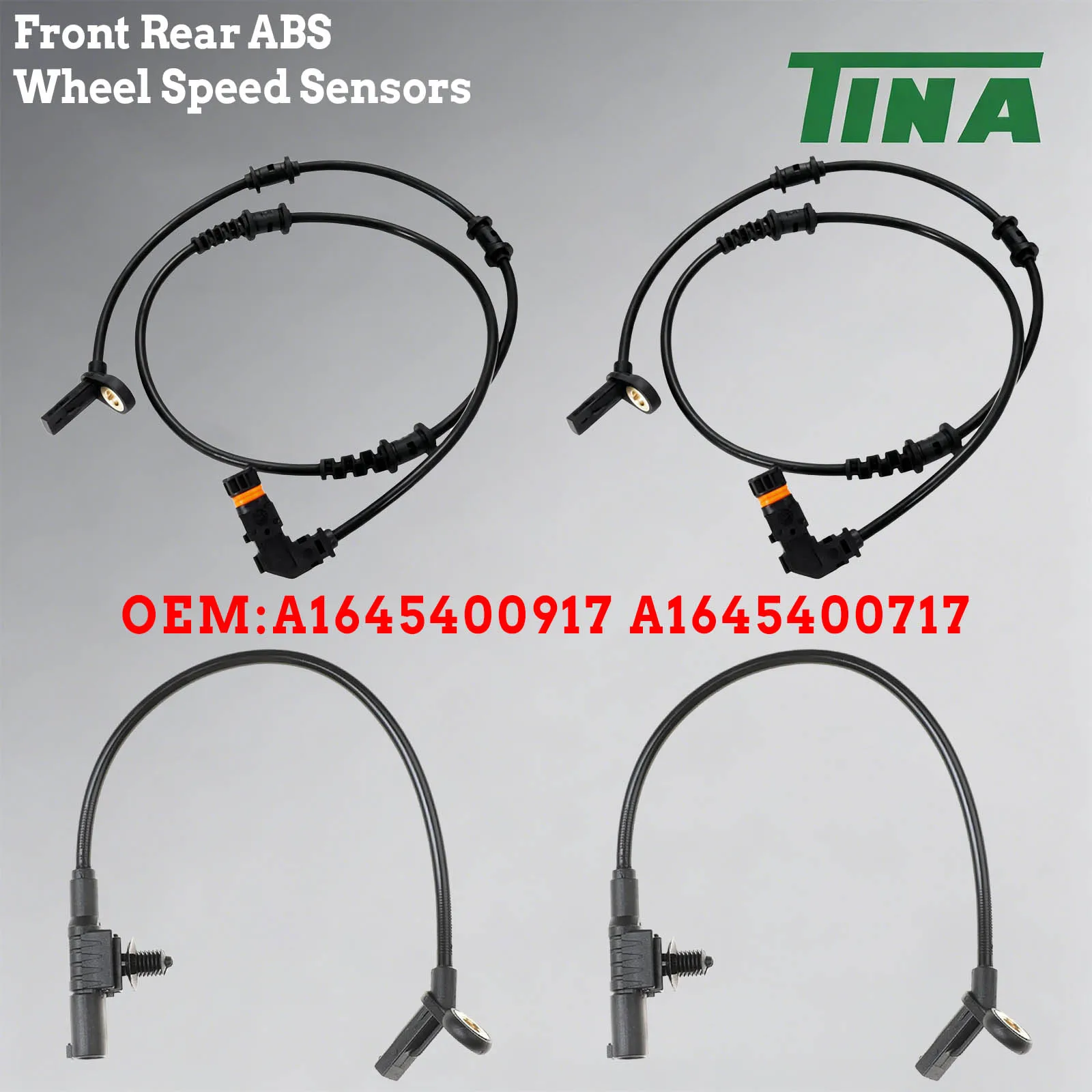 A1645400917 A1645400717 Front Rear Left Right ABS Wheel Speed Sensor For Mercedes-Benz X164 W164 W251 Automotive ABS Sensors
A1645400917 A1645400717 Front Rear Left Right ABS Wheel Speed Sensor For Mercedes-Benz X164 W164 W251 Automotive ABS Sensors