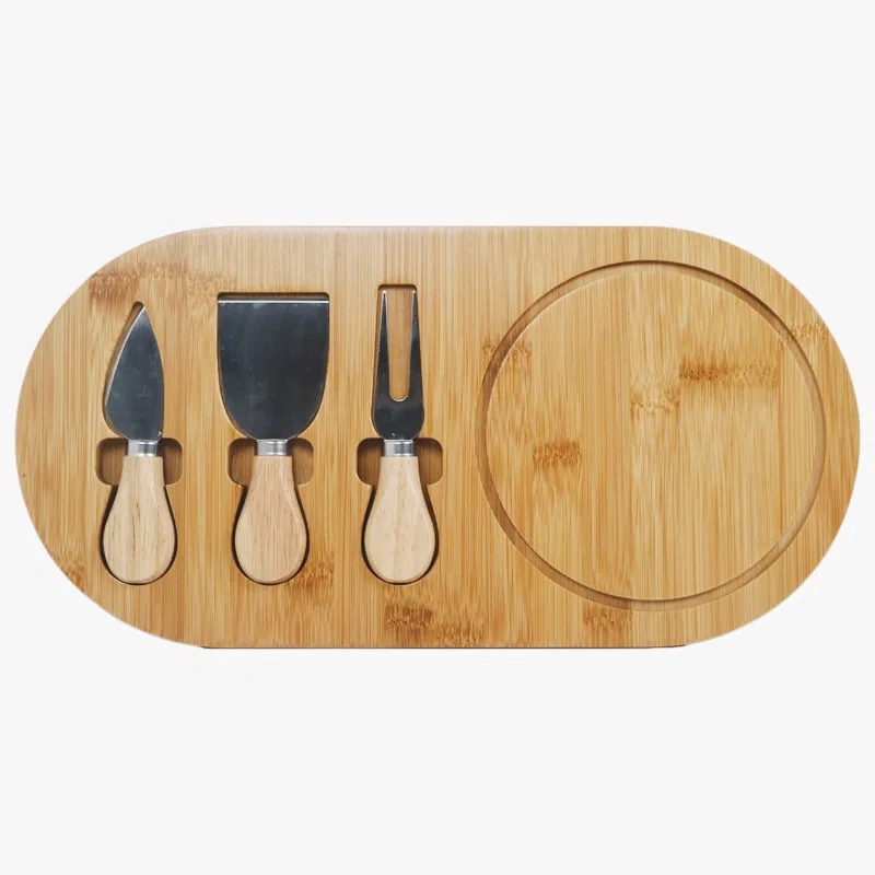 New design hot Hot Selling Bamboo Cheese Board And Knife Suit Cooked Food Plat Bamboo Cheese Plate Set Cheese Tools
New design hot Hot Selling Bamboo Cheese Board And Knife Suit Cooked Food Plat Bamboo Cheese Plate Set Cheese Tools