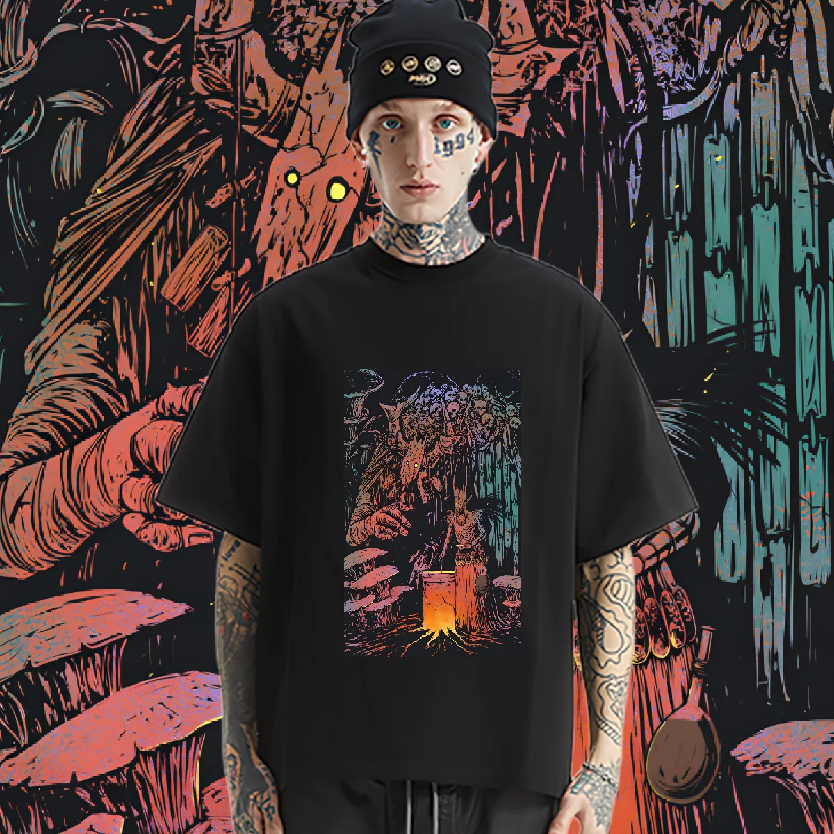 Dryad O-Neck Tops Loose Big Size Tshirt American Retro Rapper Tees Trendy Print Cotton Clothes Casual Comfort Men's T Shirt DIY
Dryad O-Neck Tops Loose Big Size Tshirt American Retro Rapper Tees Trendy Print Cotton Clothes Casual Comfort Men's T Shirt DIY
