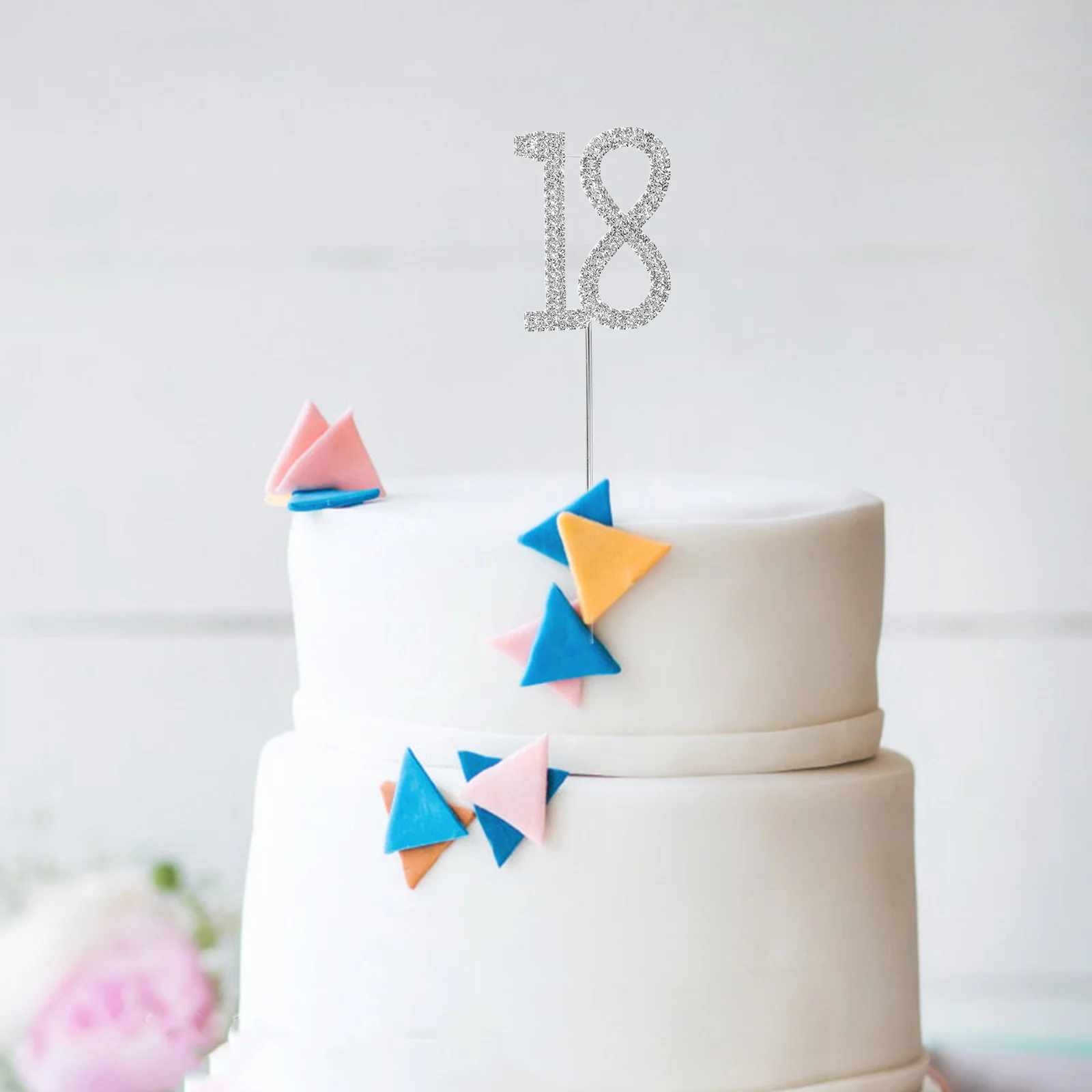 Cake Topper Silver Alloy Rhinestone 12.4Cm Height 4.5X5Cm Pattern 18Th Birthday Anniversary Party Decor Celebration Event
Cake Topper Silver Alloy Rhinestone 12.4Cm Height 4.5X5Cm Pattern 18Th Birthday Anniversary Party Decor Celebration Event