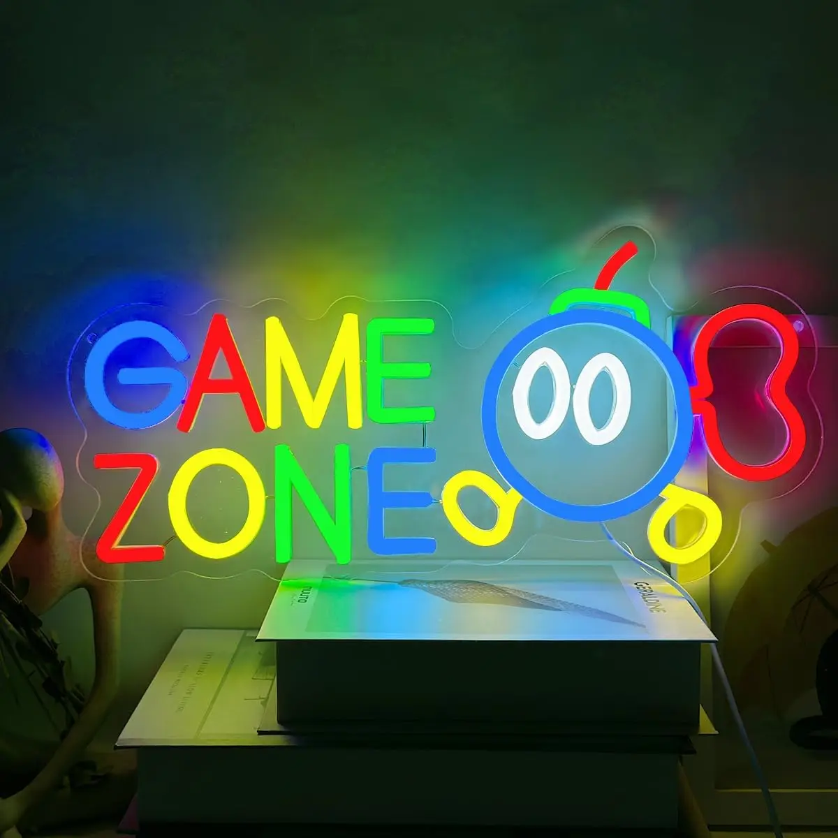 Game Zone Неоновая вывеска Bomb Светодиодный неоновый свет для декора стен USB с регулируемой яркостью для геймерской комнаты Детская спальня Человек Пещера Бар Интернет-кафе Декор
Game Zone Неоновая вывеска Bomb Светодиодный неоновый свет для декора стен USB с регулируемой яркостью для геймерской комнаты Детская спальня Человек Пещера Бар Интернет-кафе Декор