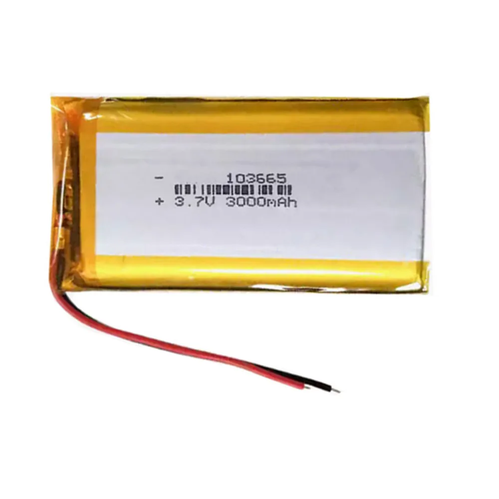 1-10pcs 103665 2 Wires Lithium Polymer Battery 3.7V 3000mAh For GPS MP5 Open Source Console Miyoo Mini Plus Game Machine Battery
1-10pcs 103665 2 Wires Lithium Polymer Battery 3.7V 3000mAh For GPS MP5 Open Source Console Miyoo Mini Plus Game Machine Battery