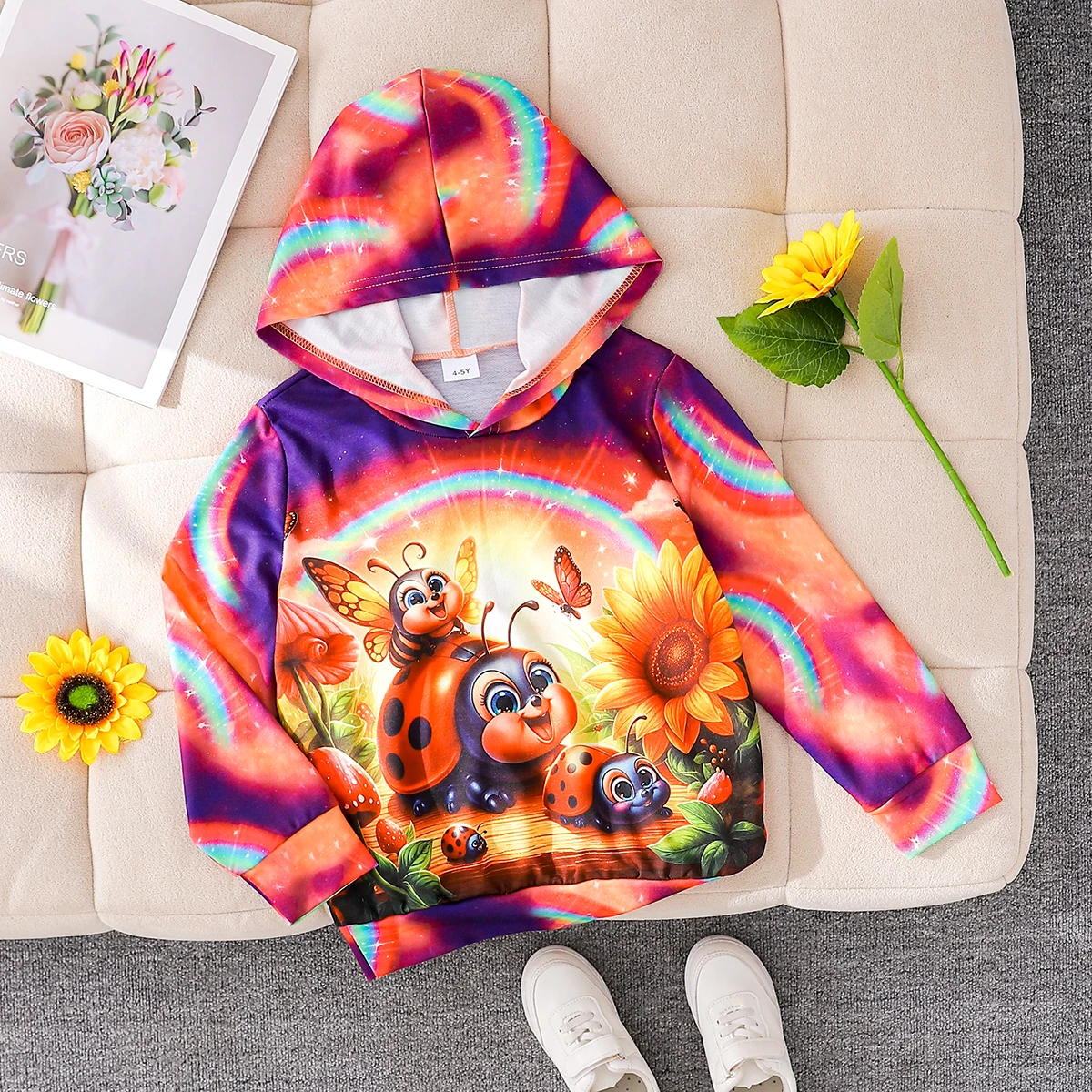 New autumn fashion long sleeved cartoon children's hooded sweatshirt for daily casual wear
New autumn fashion long sleeved cartoon children's hooded sweatshirt for daily casual wear