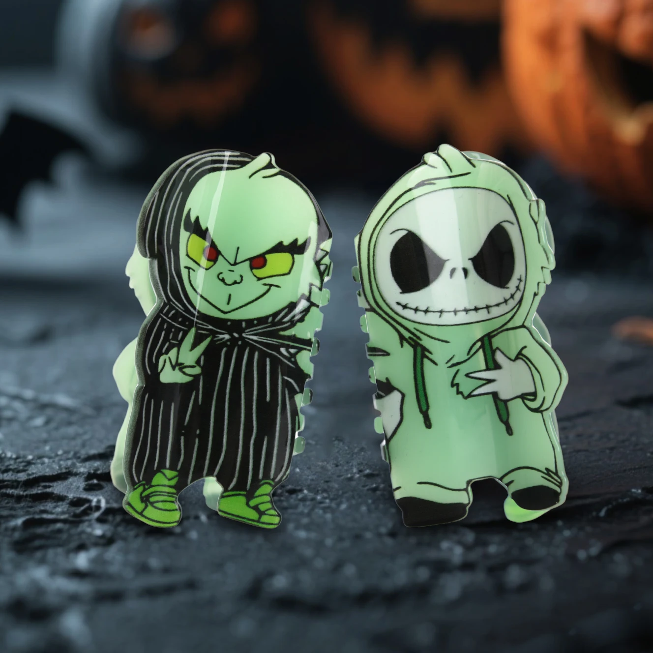 2025 New Horror Series Luminous Skull Hair Claws Halloween Acrylic Claw Clips Trendy Hair Clips for Women Girls Hair Accessories
2025 New Horror Series Luminous Skull Hair Claws Halloween Acrylic Claw Clips Trendy Hair Clips for Women Girls Hair Accessories