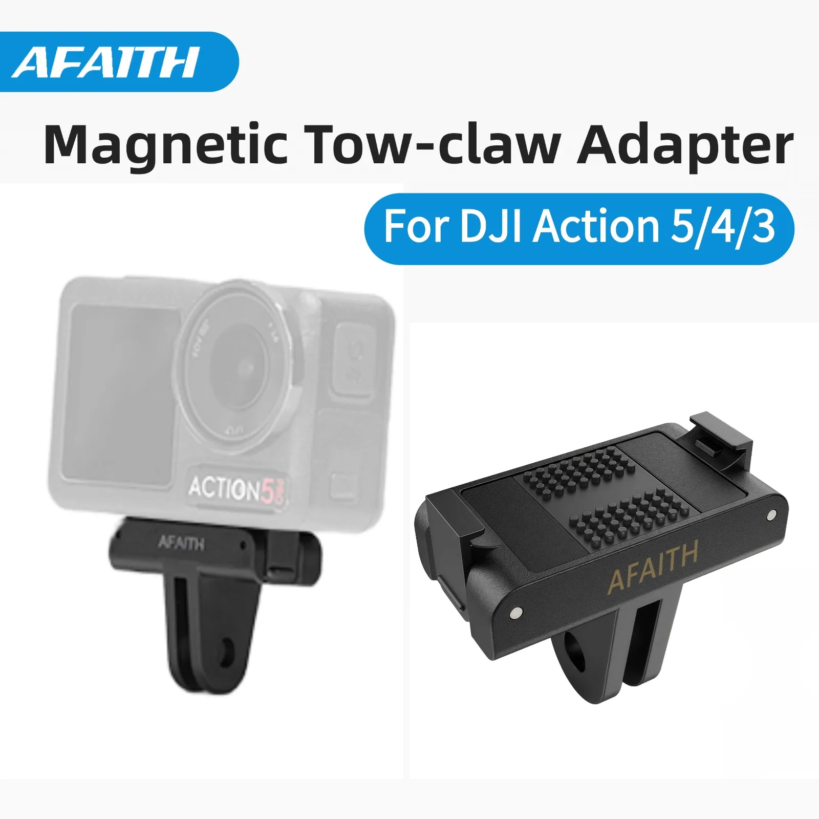 AFaith Magnetic Two-claw Adapter for DJI Action 5 Pro 4 3 Accessories Quick Relase adapters Action Camera Accessories 
AFaith Magnetic Two-claw Adapter for DJI Action 5 Pro 4 3 Accessories Quick Relase adapters Action Camera Accessories