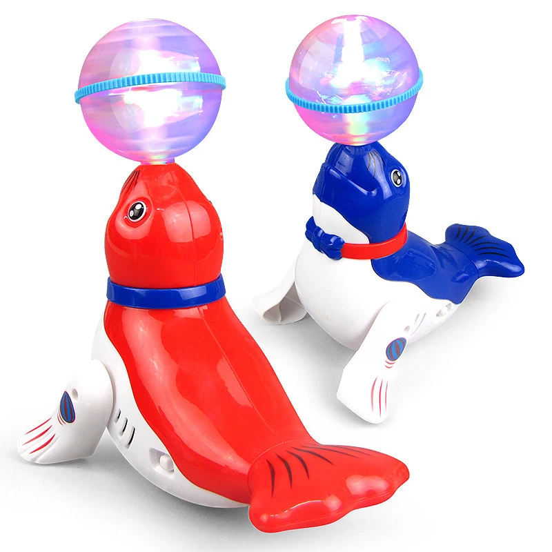 360° Rotating Sea Lion Toy with Sparkling Music Lights, Cute Cartoon Animal Puzzle - Ideal for Valentine's Day, Christmas, Thank
360° Rotating Sea Lion Toy with Sparkling Music Lights, Cute Cartoon Animal Puzzle - Ideal for Valentine's Day, Christmas, Thank