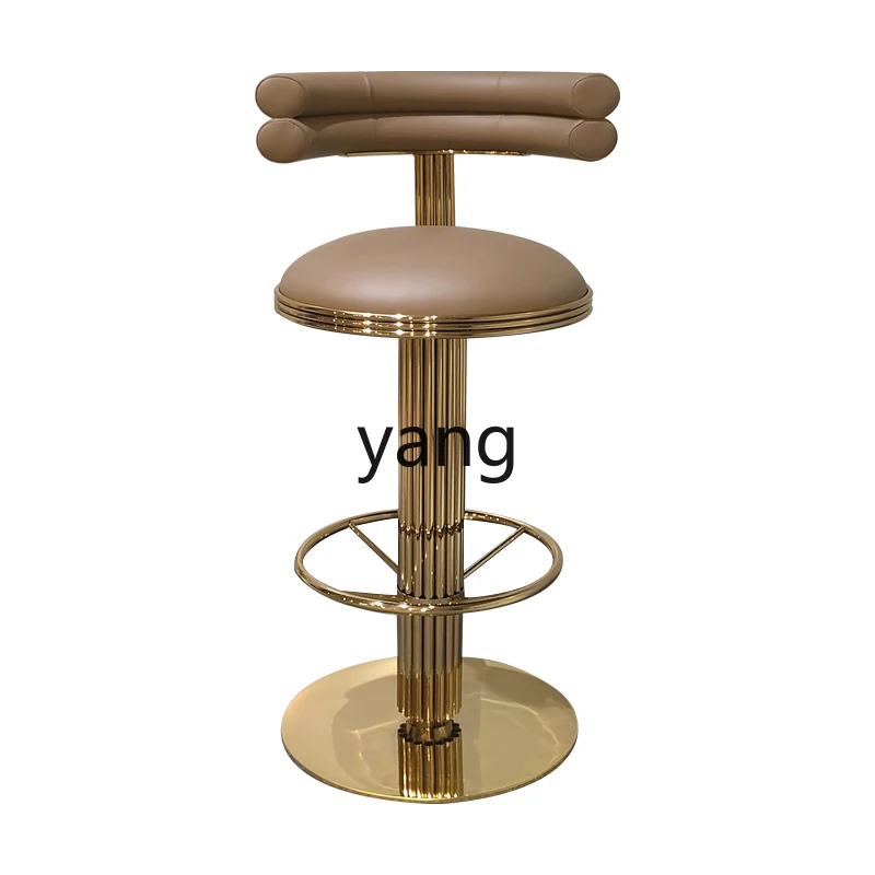 Yjq Bar Stool Light Luxury Backrest High Leg Home Creative Stainless Steel Simple High Stool Bar Chair
Yjq Bar Stool Light Luxury Backrest High Leg Home Creative Stainless Steel Simple High Stool Bar Chair
