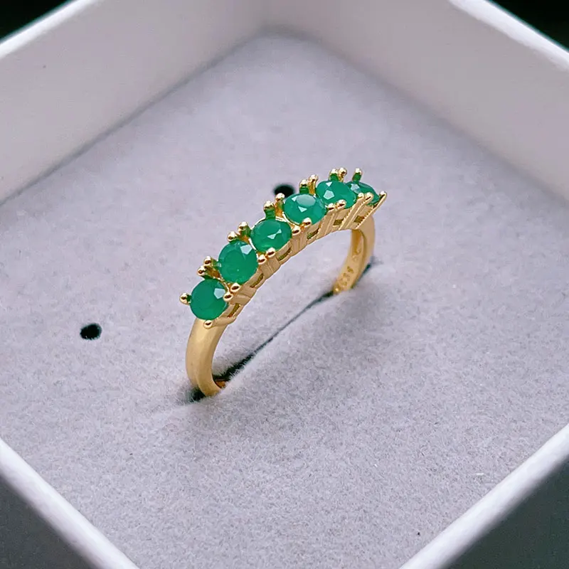 0.5ct 6 pieces Real Green Chalcedony Ring for Engagement Solid 925 Silver Gemstone Jewelry
0.5ct 6 pieces Real Green Chalcedony Ring for Engagement Solid 925 Silver Gemstone Jewelry