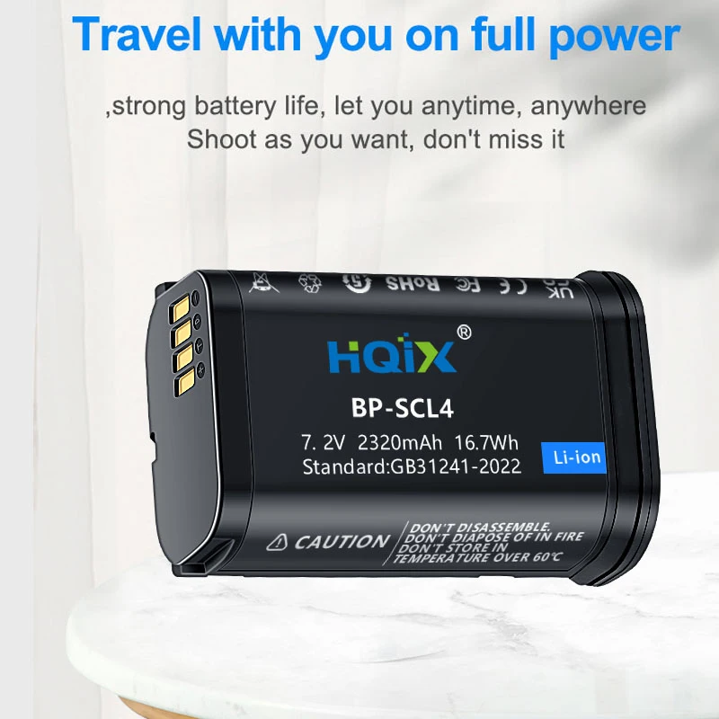 HQIX for Leica SL2 SL(TYP 601) Q2 Camera BP-SCL4 Charger Battery
HQIX for Leica SL2 SL(TYP 601) Q2 Camera BP-SCL4 Charger Battery