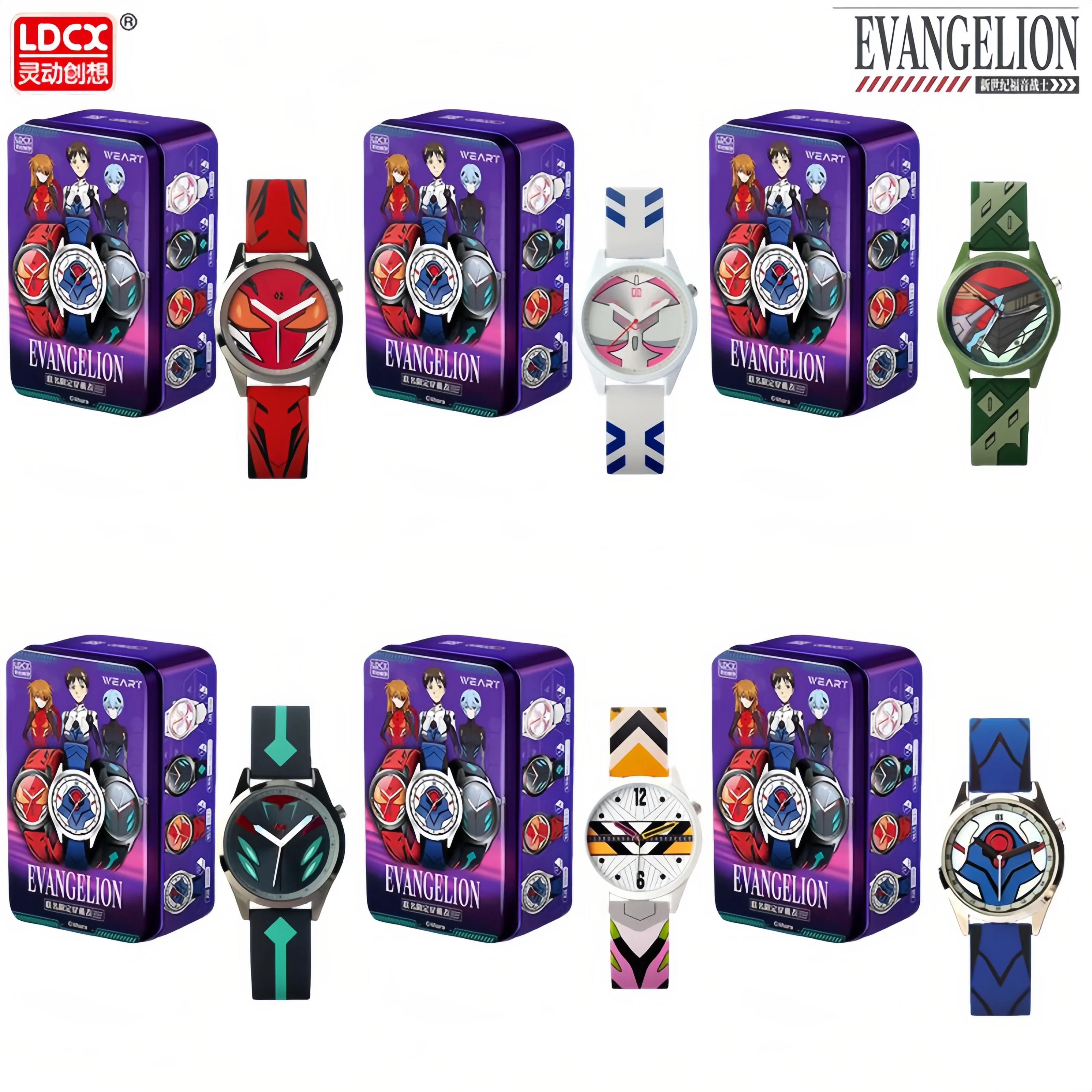 Genuine LDCX x EVA Neon Genesis Evangelion Limited Edition Wristwatch WEART Series Student Daily Watch Cosplay Surprise Gift
Genuine LDCX x EVA Neon Genesis Evangelion Limited Edition Wristwatch WEART Series Student Daily Watch Cosplay Surprise Gift