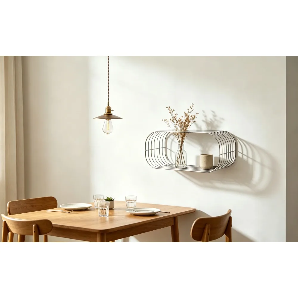 Nordic Silver Oval Wall Mounted Shelf,Minimalist Storage Rack for Bedroom Bathroom Living Room, Home Decor Display Shelf
Nordic Silver Oval Wall Mounted Shelf,Minimalist Storage Rack for Bedroom Bathroom Living Room, Home Decor Display Shelf