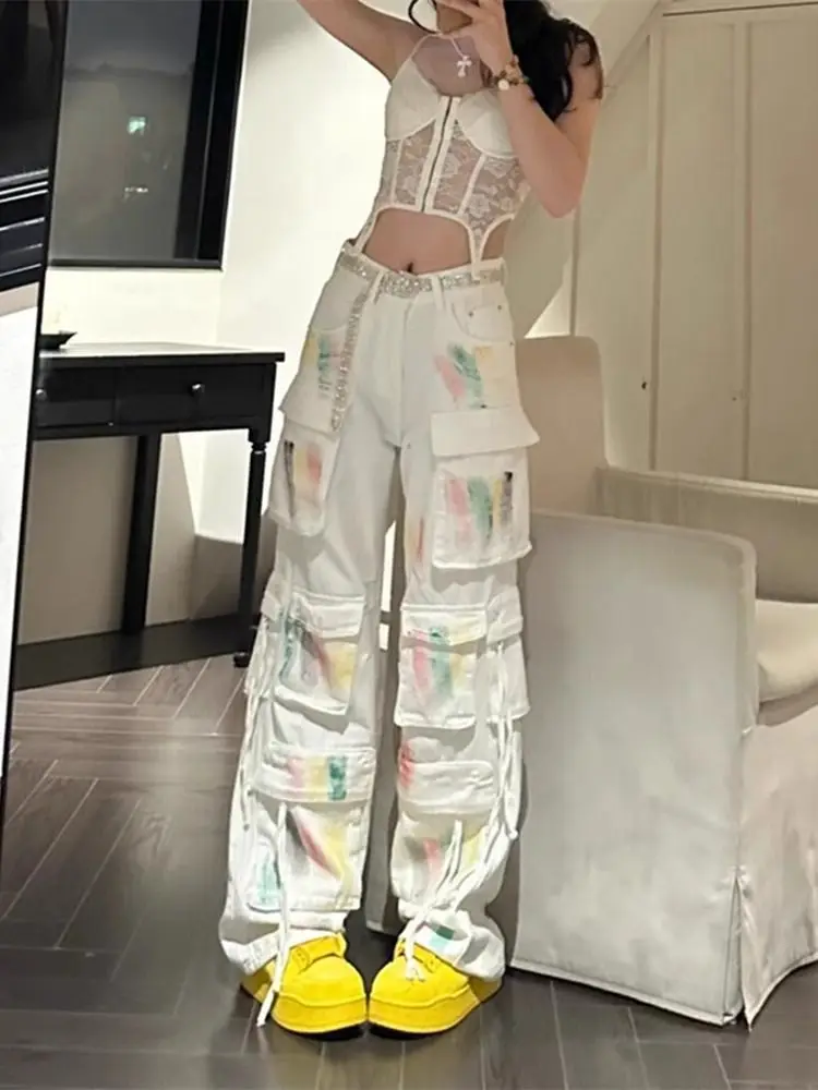 American Retro Vy2k Yabi Style Color Graffiti Jeans Women Spring Autumn New Multi-Pocket Design Touching Work Pants
American Retro Vy2k Yabi Style Color Graffiti Jeans Women Spring Autumn New Multi-Pocket Design Touching Work Pants