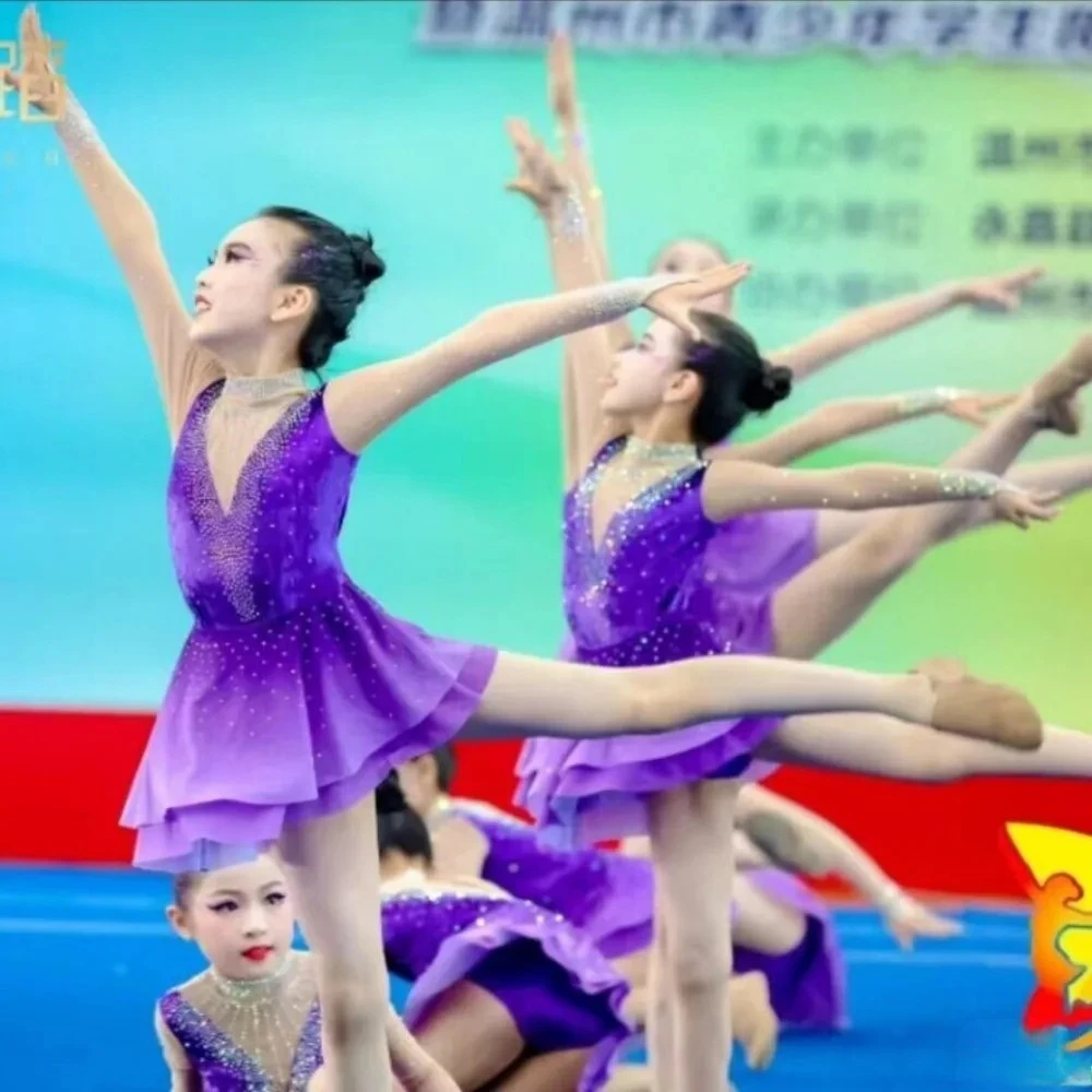 Dance Wear Girls Dresses Performance Costume Children Clothing Latin Dance Dress Leotard Gymnastics Cheerleading Dance Costume
Dance Wear Girls Dresses Performance Costume Children Clothing Latin Dance Dress Leotard Gymnastics Cheerleading Dance Costume