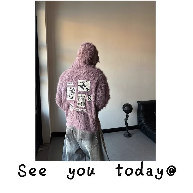 Y2K Millennium Pink Purple Star Embroidery Hooded Knitted Sweater Women Spring Aby Loose Slimming Long Sve Knitwear
Y2K Millennium Pink Purple Star Embroidery Hooded Knitted Sweater Women Spring Aby Loose Slimming Long Sve Knitwear