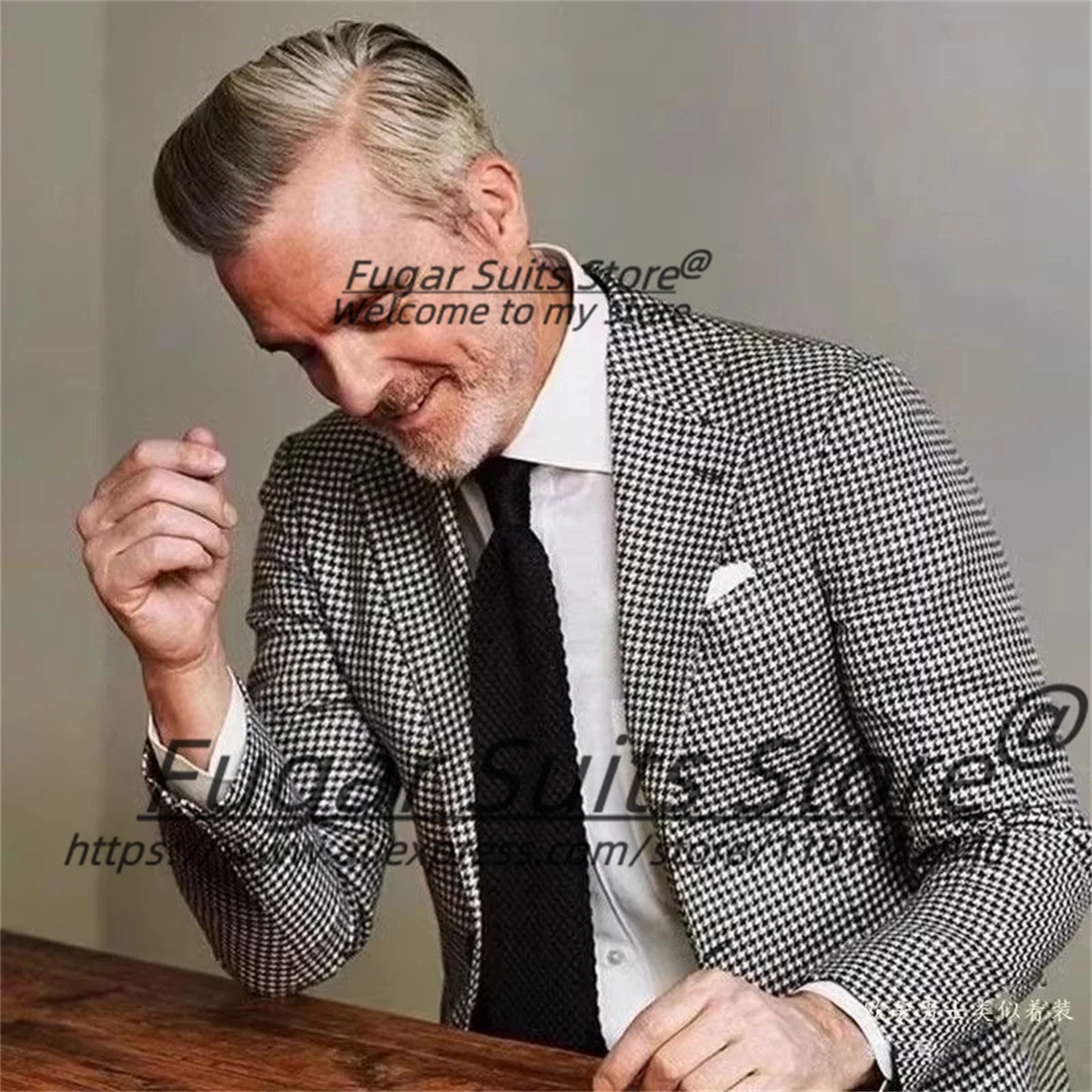 French style Elegant Plaid Men Suits Business Male Blazers Customized Slim Fit Notched Lapel Groom Prom Blazers Costume Homme
French style Elegant Plaid Men Suits Business Male Blazers Customized Slim Fit Notched Lapel Groom Prom Blazers Costume Homme