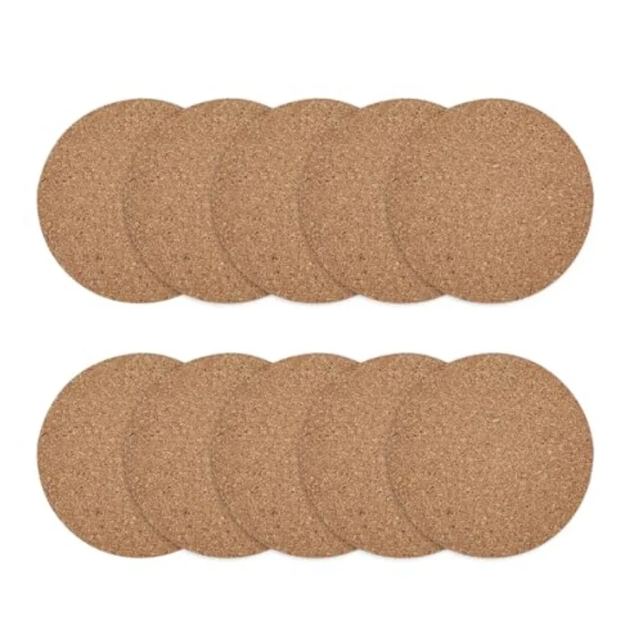 10 Pack 4 Inch Round Cork Coasters, Reusable Absorbent Drink Mats for Coffee Mugs, Stemware, Beverage Bottles, Heat Resistant T
10 Pack 4 Inch Round Cork Coasters, Reusable Absorbent Drink Mats for Coffee Mugs, Stemware, Beverage Bottles, Heat Resistant T