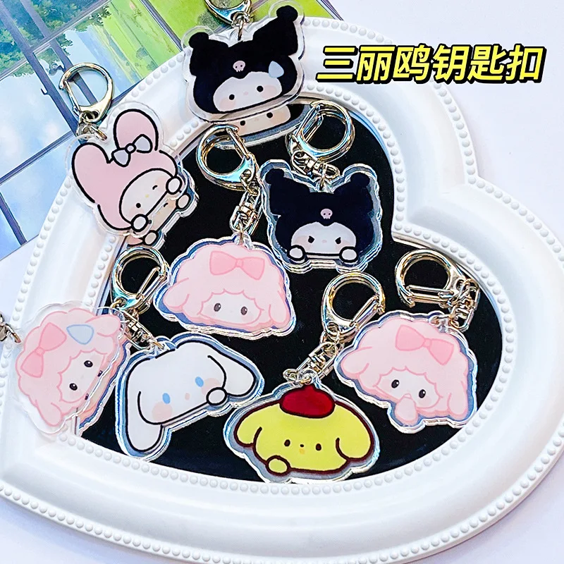Sanrio Acrylic Keychain Cute Cartoon Creative Kawaii Bag Pendant Peripheral Kuromi Cinnamoroll Pompompurin For Couple
Sanrio Acrylic Keychain Cute Cartoon Creative Kawaii Bag Pendant Peripheral Kuromi Cinnamoroll Pompompurin For Couple