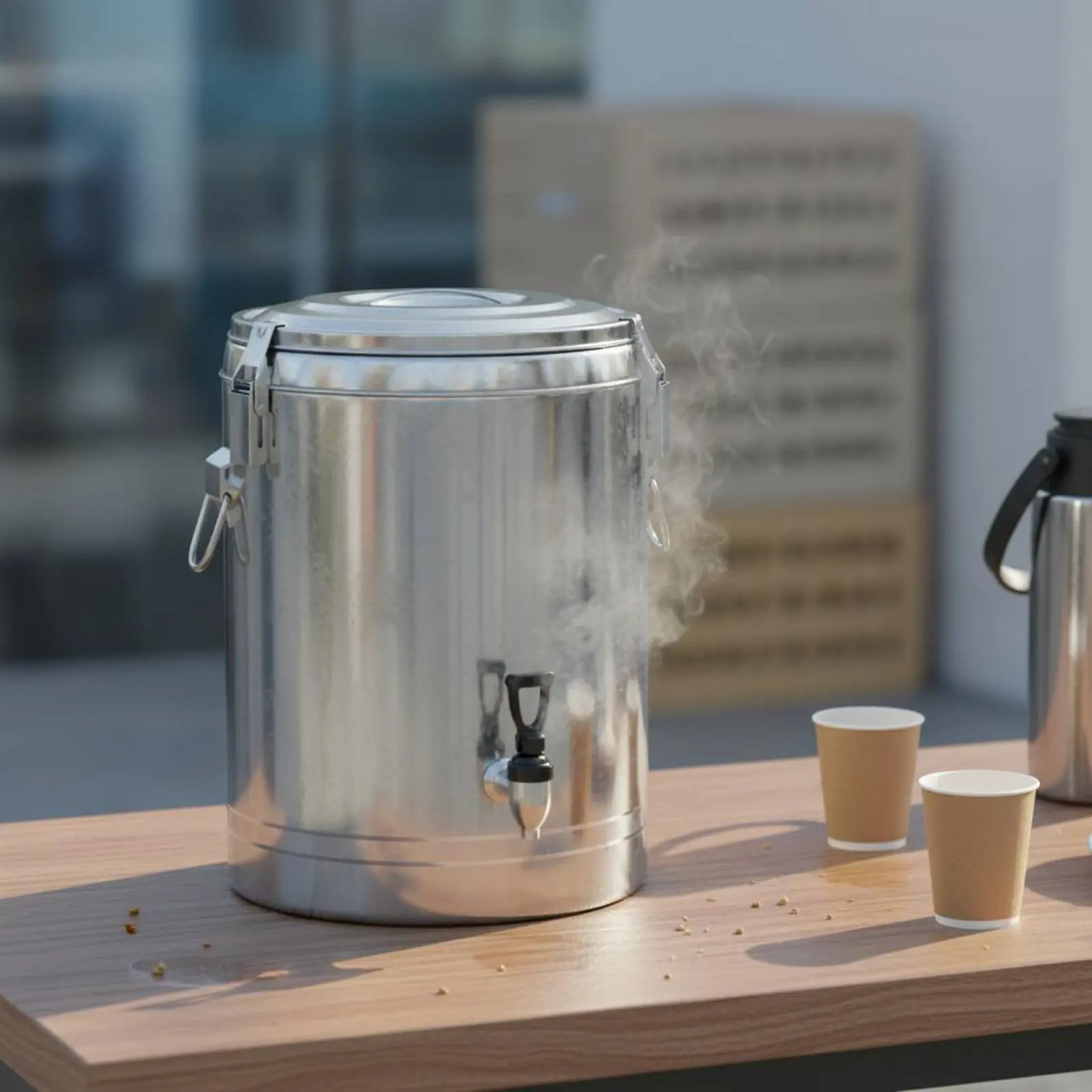 Stainless Steel Insulated Barrel Full PU Foam Insulation Insulated Soup Container Hot and Cold Food Container for Caterers
Stainless Steel Insulated Barrel Full PU Foam Insulation Insulated Soup Container Hot and Cold Food Container for Caterers