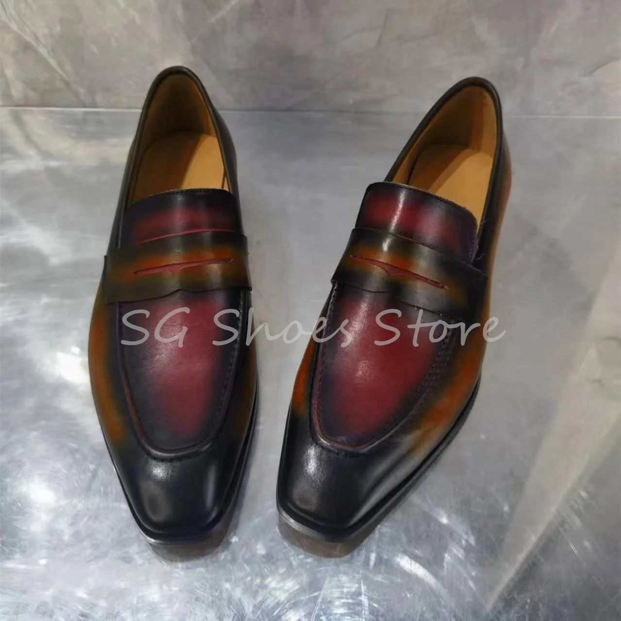 Handmade Genuine Leather Men's Loafers Retro Pointed Toe Low Heel Derby Shoes Summer Breathable Male Party Pub Shoes Flats
Handmade Genuine Leather Men's Loafers Retro Pointed Toe Low Heel Derby Shoes Summer Breathable Male Party Pub Shoes Flats