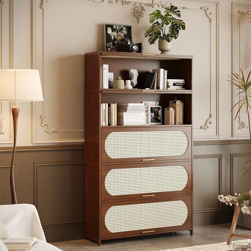 Retro cabinet Simple floor rack Living room Home dust storage Bookshelf Multi-layer locker Wall cabinet
Retro cabinet Simple floor rack Living room Home dust storage Bookshelf Multi-layer locker Wall cabinet