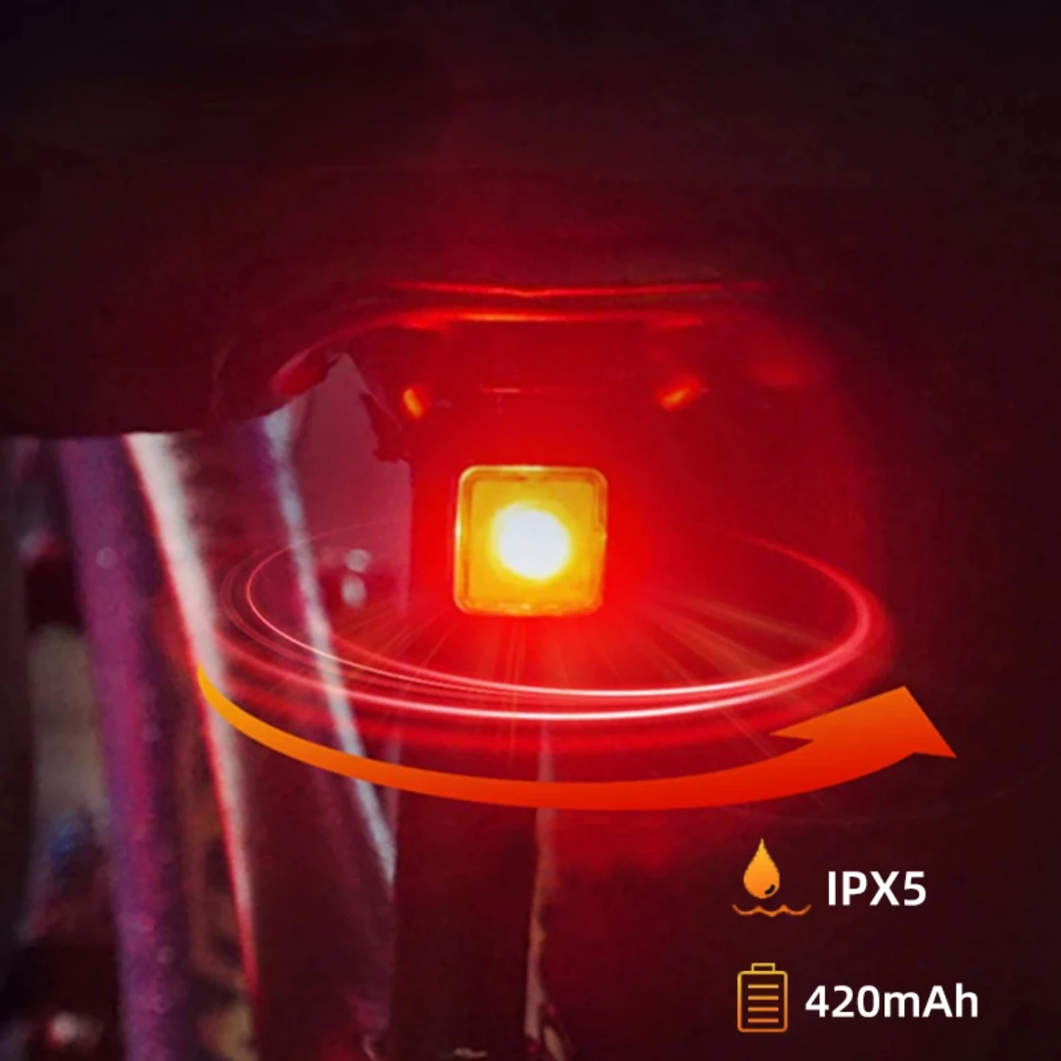 Ultimate high visibility intelligent rear bicycle light with advanced brake sensor for enhanced night travel safety - perfect fo
Ultimate high visibility intelligent rear bicycle light with advanced brake sensor for enhanced night travel safety - perfect fo