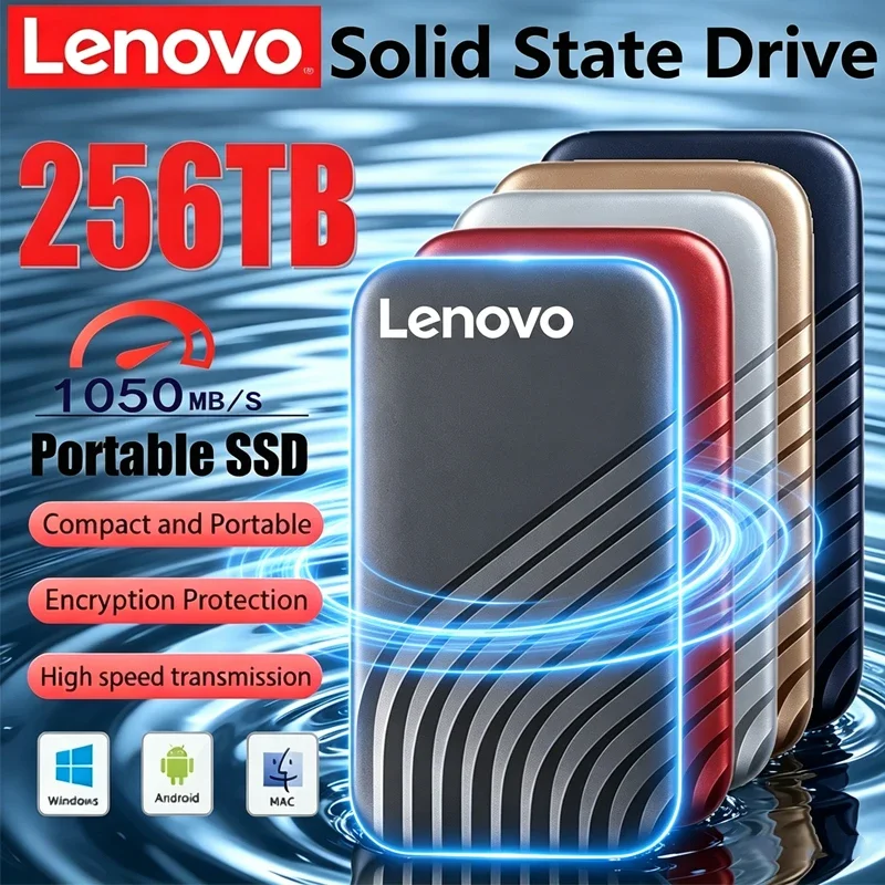 Lenovo 2026 New SSD Flash Hard Drive External Type-C High Speed USB3.1 2TB 4TB 8TB SSD Storage Portable HD Hard Disk For Laptop
Lenovo 2026 New SSD Flash Hard Drive External Type-C High Speed USB3.1 2TB 4TB 8TB SSD Storage Portable HD Hard Disk For Laptop