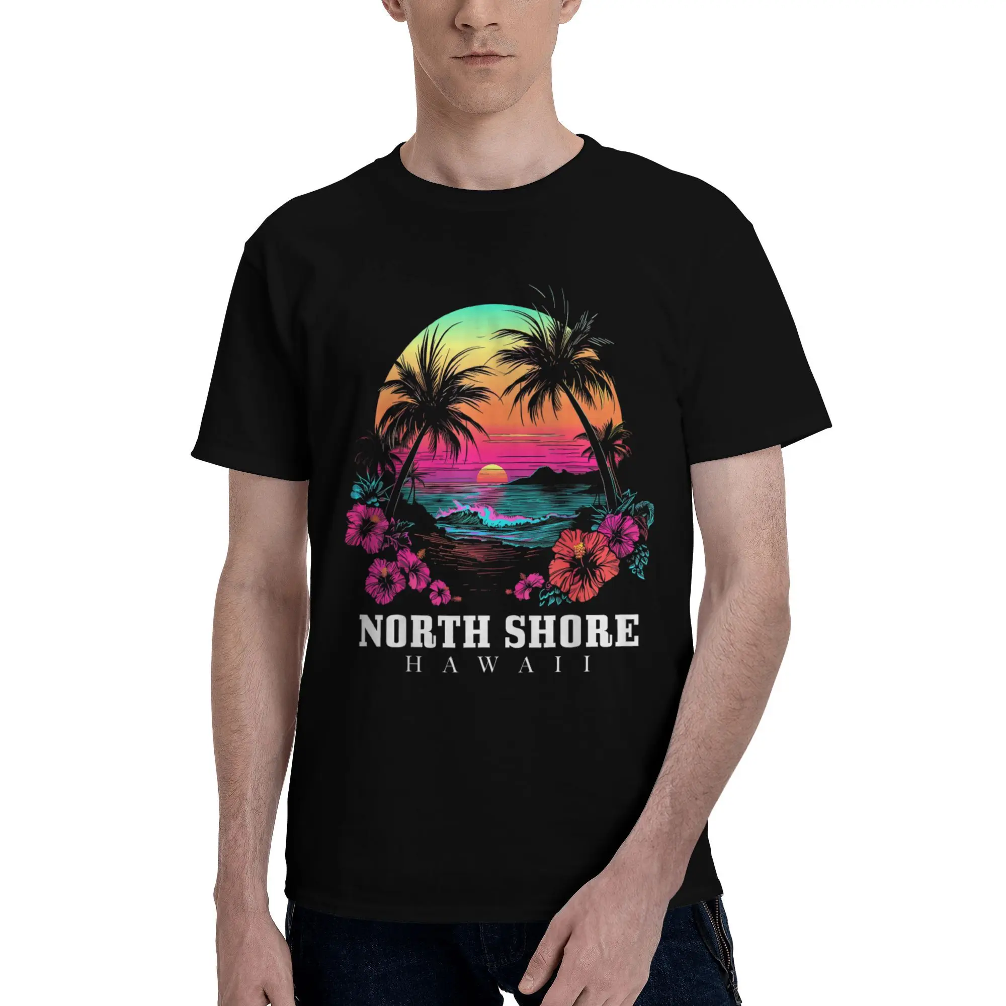 Oversized T-Shirt North Shore Oahu Hawaii Hawaiian Hibiscus Souvenir Cotton T-Shirts Hip Hop Tshirt for Mens Short Sleeve Tops
Oversized T-Shirt North Shore Oahu Hawaii Hawaiian Hibiscus Souvenir Cotton T-Shirts Hip Hop Tshirt for Mens Short Sleeve Tops