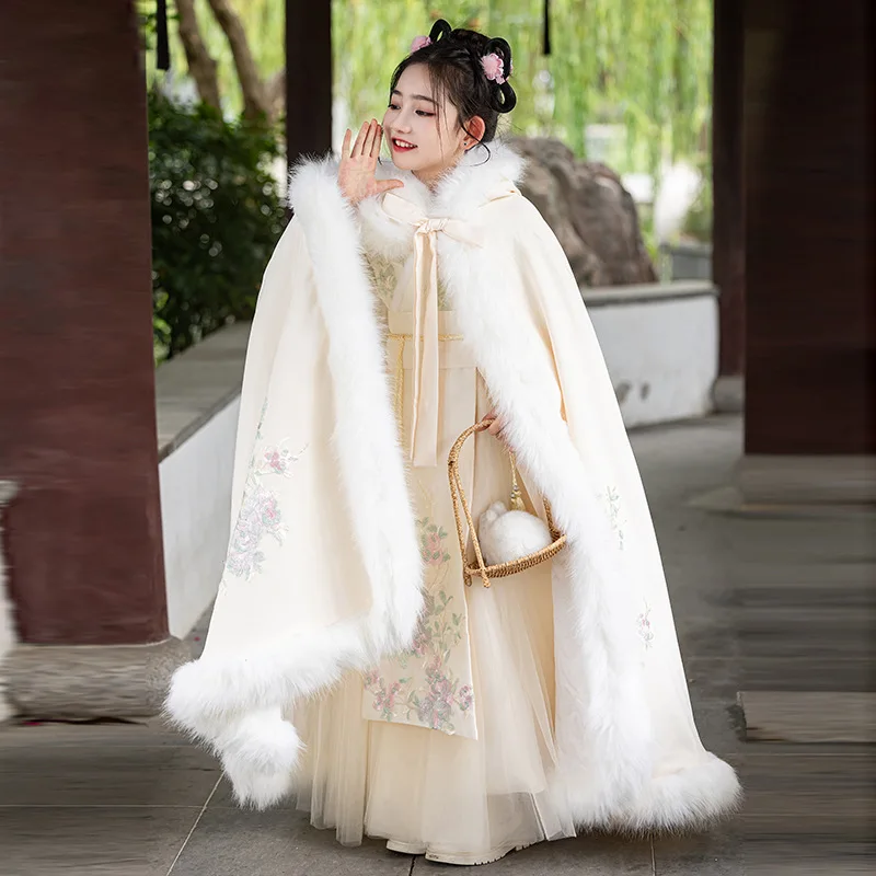 Girls' Hanfu Chinese Style Ancient Tang Style Children's New Year's Clothing Thickened Autumn and Winter Styles Dress
Girls' Hanfu Chinese Style Ancient Tang Style Children's New Year's Clothing Thickened Autumn and Winter Styles Dress