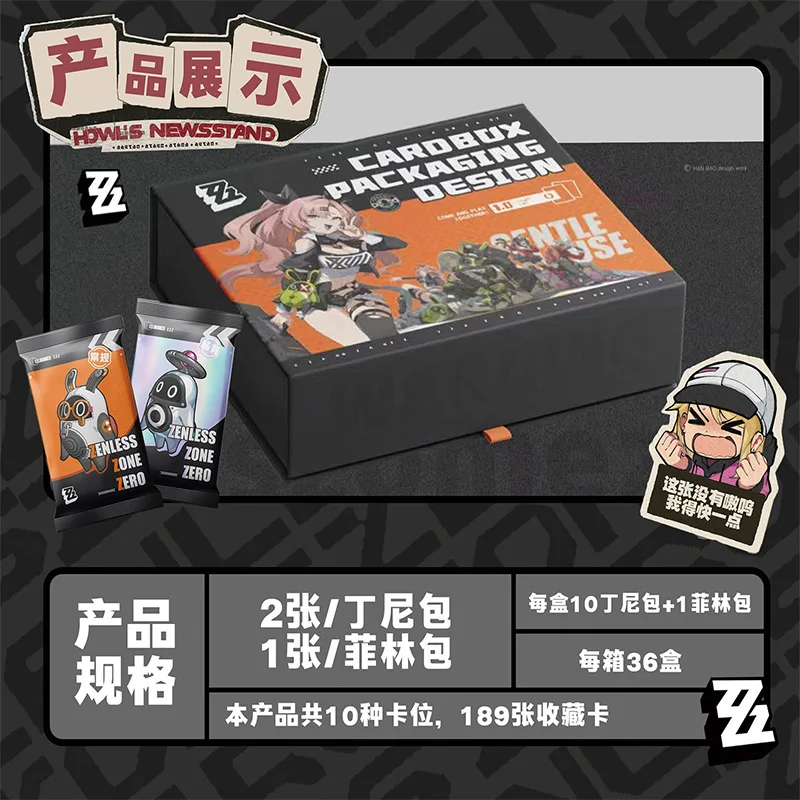ZENLESS ZONE ZERO Echo Series Trading Cards Set First Edition Game Character Random Blind Box Collector Gift Box
ZENLESS ZONE ZERO Echo Series Trading Cards Set First Edition Game Character Random Blind Box Collector Gift Box