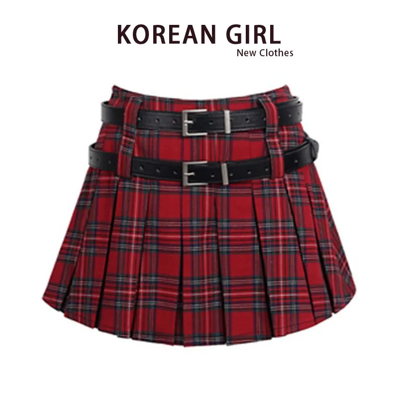 Красная клетчатая юбка трапециевидной формы с высокой талией, женская осенняя студенческая юбка JK ort, расклешенная юбка с двойным поясом, корейская юбка
Красная клетчатая юбка трапециевидной формы с высокой талией, женская осенняя студенческая юбка JK ort, расклешенная юбка с двойным поясом, корейская юбка