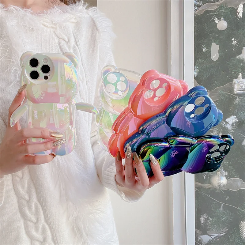 Movable Laser 3D Bear-shaped Phone Case For iPhone 11 12 13 14 15 16 17 Pro Max Pro Plus Cover Silicone Shockproof Cute Cases
Movable Laser 3D Bear-shaped Phone Case For iPhone 11 12 13 14 15 16 17 Pro Max Pro Plus Cover Silicone Shockproof Cute Cases