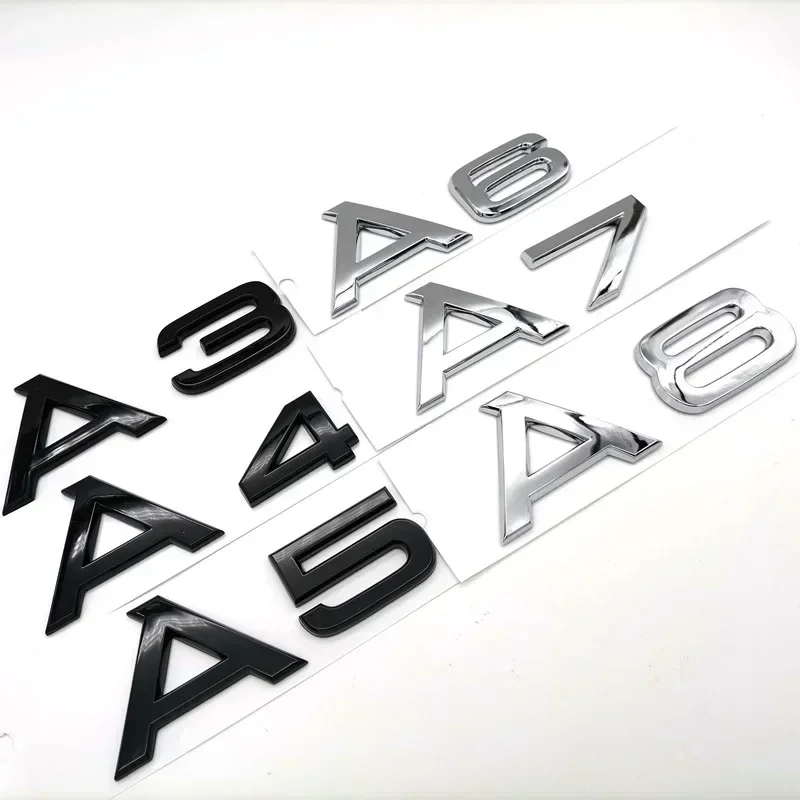 3D ABS Chrome Black Rear Trunk Emblem Badge Sticker Decals For Audi A1 A3 A4 A5 A6 A7 A8 Q2 Q3 Q5 Q7 Q8 TT Car Accessories
3D ABS Chrome Black Rear Trunk Emblem Badge Sticker Decals For Audi A1 A3 A4 A5 A6 A7 A8 Q2 Q3 Q5 Q7 Q8 TT Car Accessories