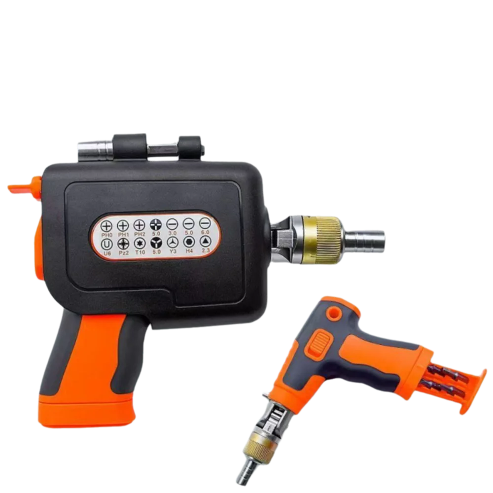 Multiple Bits Ratchet Screwdriver Set Replaceable Bits Ratchet Mechanism Multifunctional Screwdriver Labor-Saving Design
Multiple Bits Ratchet Screwdriver Set Replaceable Bits Ratchet Mechanism Multifunctional Screwdriver Labor-Saving Design
