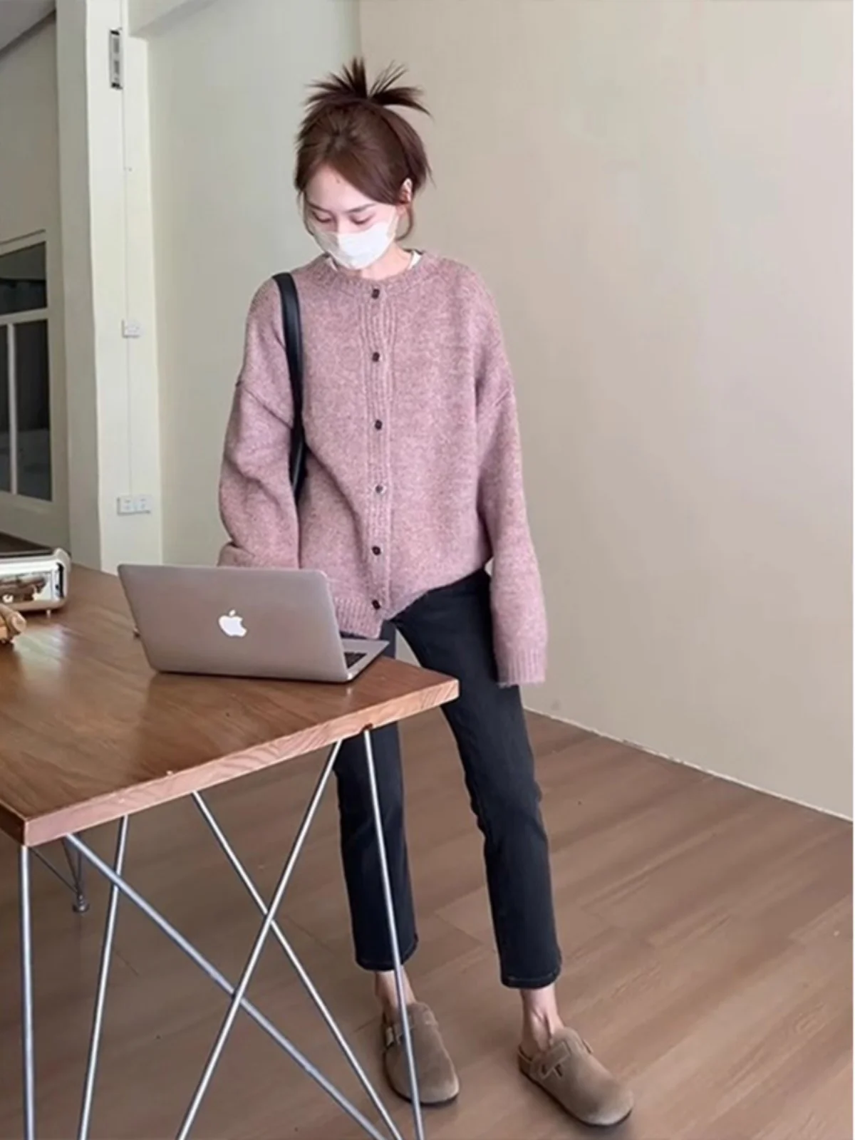 Soft Long Sve Knitted Open Cardigan Women's Spring Autumn Loose Pure Color Outerwear Fufu Top Coat Ele Casual Sle
Soft Long Sve Knitted Open Cardigan Women's Spring Autumn Loose Pure Color Outerwear Fufu Top Coat Ele Casual Sle
