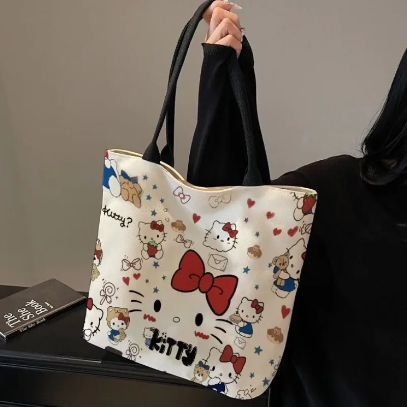 Canvas Hello Kitty Handbag for Women College Student Large Capacity Luxury Designer Shoulder Bag Kawaii
Canvas Hello Kitty Handbag for Women College Student Large Capacity Luxury Designer Shoulder Bag Kawaii