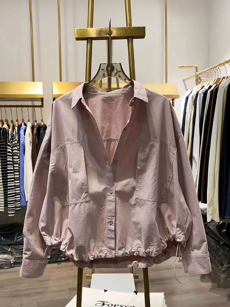 plus Size Loose Long Sleeve Shirt Women's Korean Style Commute Fashion Button Design Anti-Aging Slimming Trendy Spring Summer
plus Size Loose Long Sleeve Shirt Women's Korean Style Commute Fashion Button Design Anti-Aging Slimming Trendy Spring Summer
