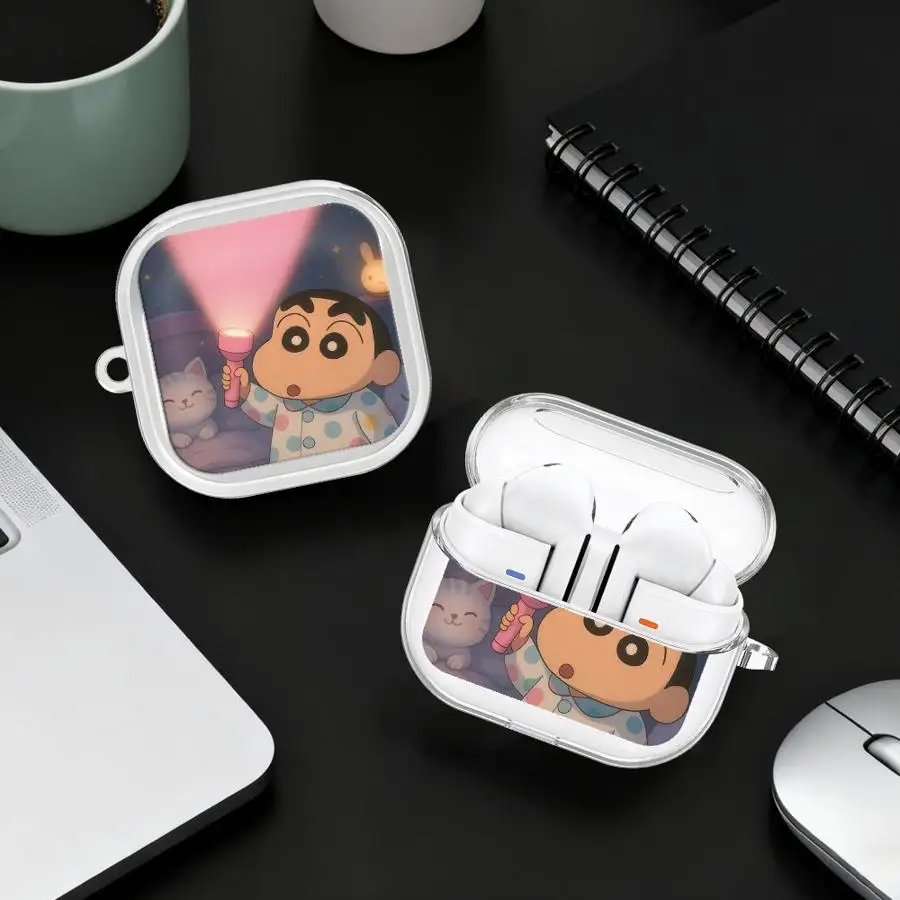 Cra-Yons Shins Anime Clear Earphone Cases Cover With Hook Case For Samsung Galaxy Buds 4Pro 2 4 Pro 2Pro 3 FE Live 3Pro
Cra-Yons Shins Anime Clear Earphone Cases Cover With Hook Case For Samsung Galaxy Buds 4Pro 2 4 Pro 2Pro 3 FE Live 3Pro