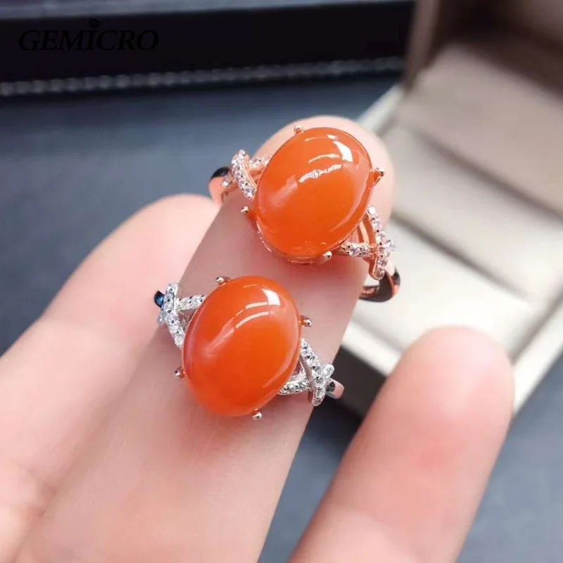 Gemicro Natural 9*11mm South Red Agate Ring with Sterling 925 Silver for Women Traditional and Unqiue Elegant Classic Daily Wear
Gemicro Natural 9*11mm South Red Agate Ring with Sterling 925 Silver for Women Traditional and Unqiue Elegant Classic Daily Wear