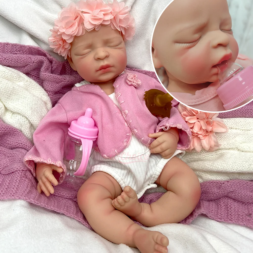 Adorable 17Inch Open Mouth Silicone Reborn Doll Hand-Painted Reborn Baby Doll Lifelike Newborn Doll Collectors Birthday Gift
Adorable 17Inch Open Mouth Silicone Reborn Doll Hand-Painted Reborn Baby Doll Lifelike Newborn Doll Collectors Birthday Gift