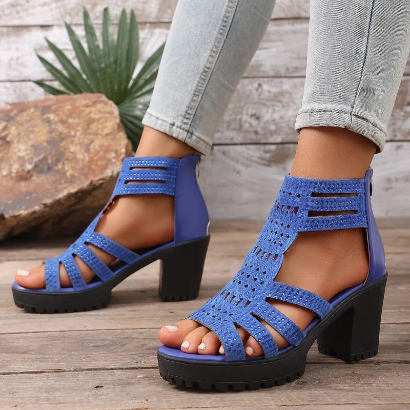 Summer Women's Fish Mouth Shoes Wedges Hollow Out Anti Slip Sandals Ladies High Heel Sandals Fashion Open Toe Mujer Footwear
Summer Women's Fish Mouth Shoes Wedges Hollow Out Anti Slip Sandals Ladies High Heel Sandals Fashion Open Toe Mujer Footwear