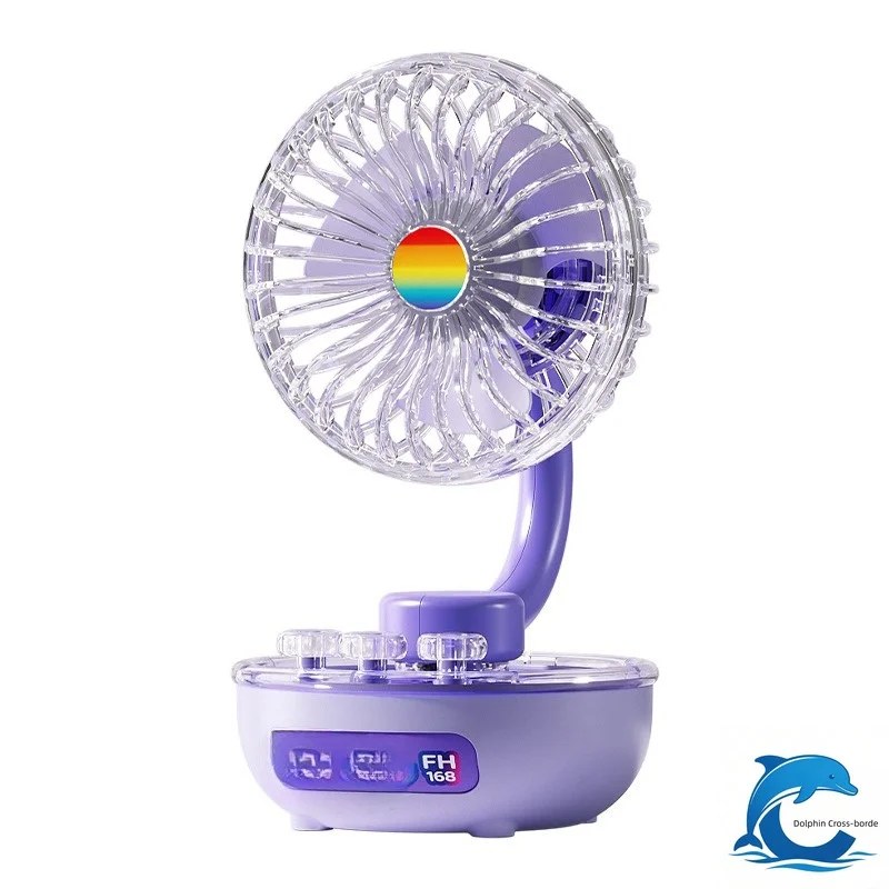 Suitable for transparent home office desktop small fan charging portable dormitory electric fan
Suitable for transparent home office desktop small fan charging portable dormitory electric fan