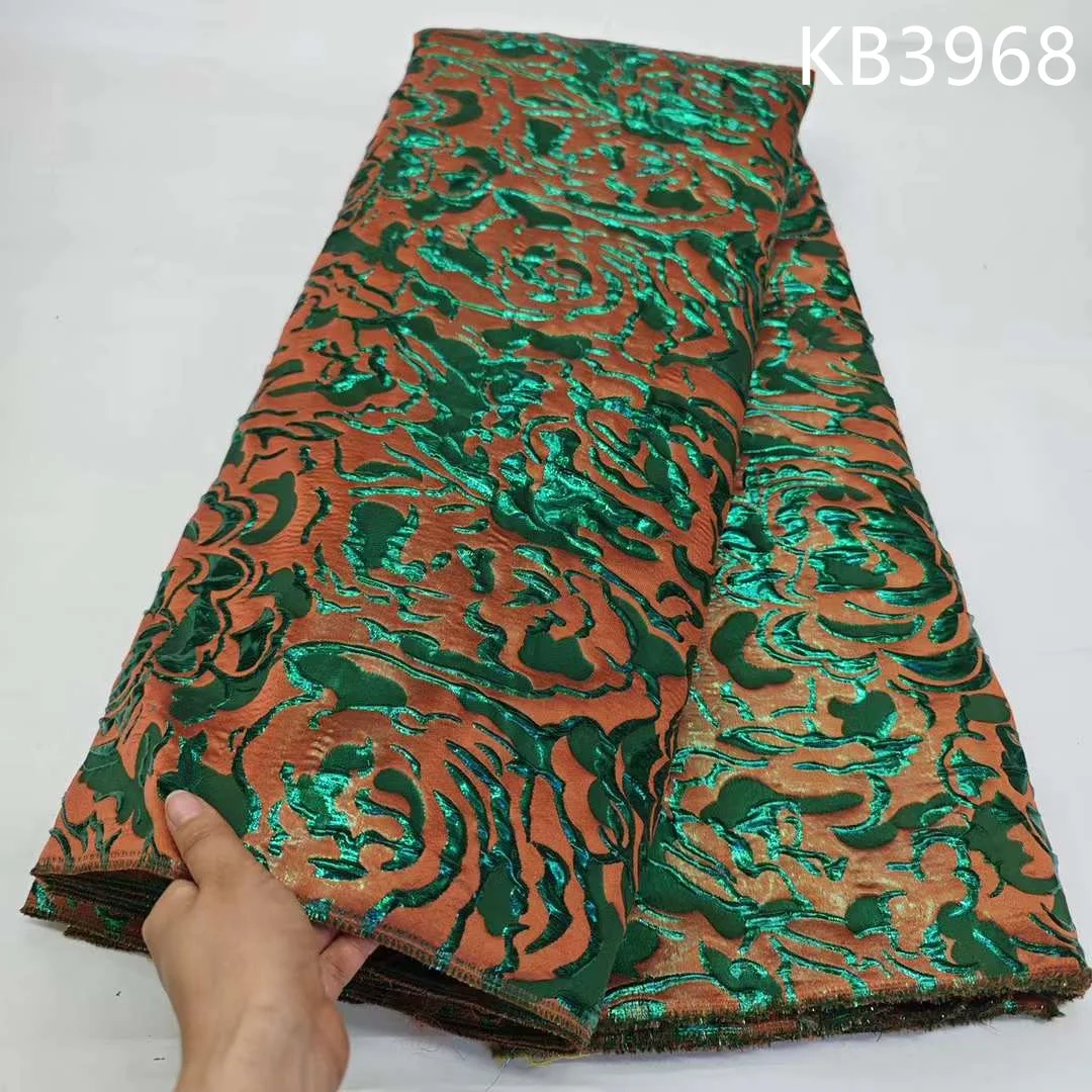 5 Yards Green Gilding Brocade Tulle Lace African Fabric Lace High Quality 2025 Brocade Lace For Wedding Party Dress KB3968
5 Yards Green Gilding Brocade Tulle Lace African Fabric Lace High Quality 2025 Brocade Lace For Wedding Party Dress KB3968