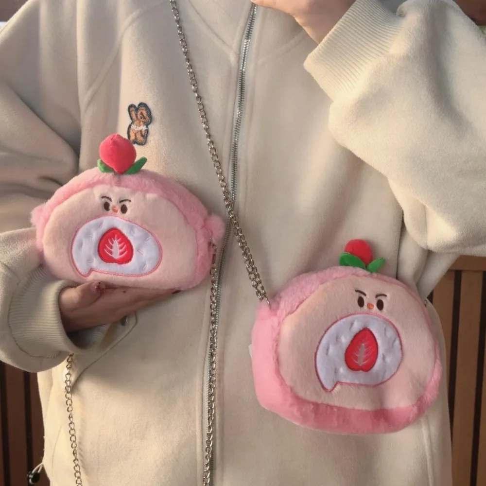 Casual Cute Swiss Roll Coin Purse Soft Cake Shape Plush Crossbody Bag Large Capacity Chain Cartoon Shoulder Bag Gift
Casual Cute Swiss Roll Coin Purse Soft Cake Shape Plush Crossbody Bag Large Capacity Chain Cartoon Shoulder Bag Gift