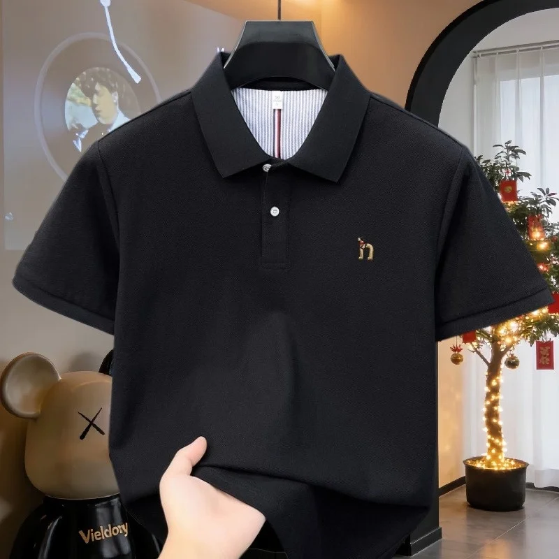 High-quality 100% cotton men's short-sleeved button-down polo shirt - 2026 summer embroidered golf T-shirt casual shirt
High-quality 100% cotton men's short-sleeved button-down polo shirt - 2026 summer embroidered golf T-shirt casual shirt
