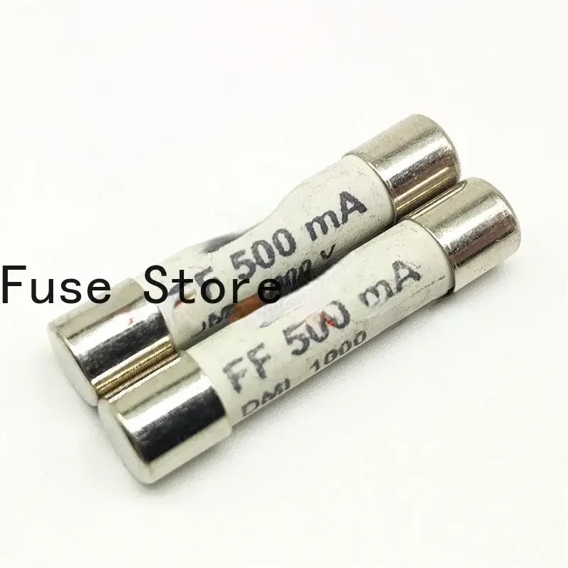 5PCS Ceramic Fuse FF500mA 1000V 6 * 30/32 Multimeter/digital Measuring Instrument
5PCS Ceramic Fuse FF500mA 1000V 6 * 30/32 Multimeter/digital Measuring Instrument