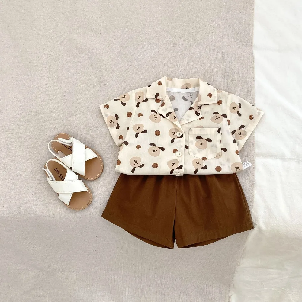 2025 Summer Children Boy Clothing Set 0-5Years Toddler Kids Short Sleeve Cartoon Shirt Tops+Shorts Bottom 2PCS Outfits Tracksuit
2025 Summer Children Boy Clothing Set 0-5Years Toddler Kids Short Sleeve Cartoon Shirt Tops+Shorts Bottom 2PCS Outfits Tracksuit